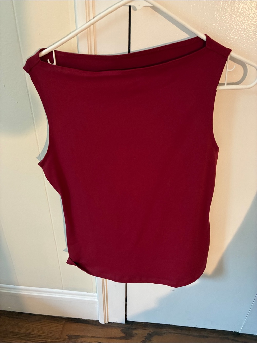Sleeveless Boatneck Top - Wine Pink